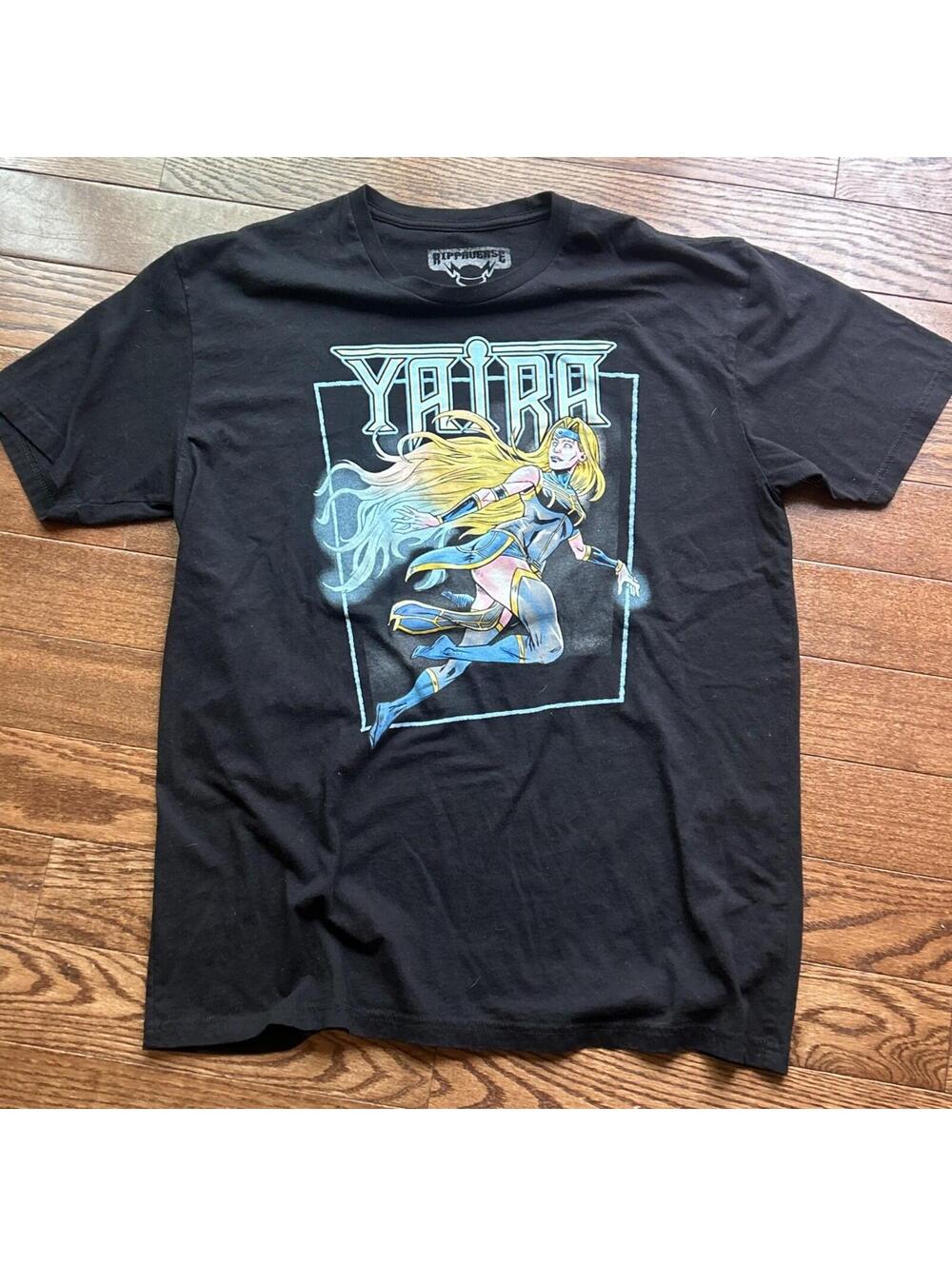 Rippaverse Comics - Newest Character Addition "YAIRA" Black T-shirt (SIZE: XL)